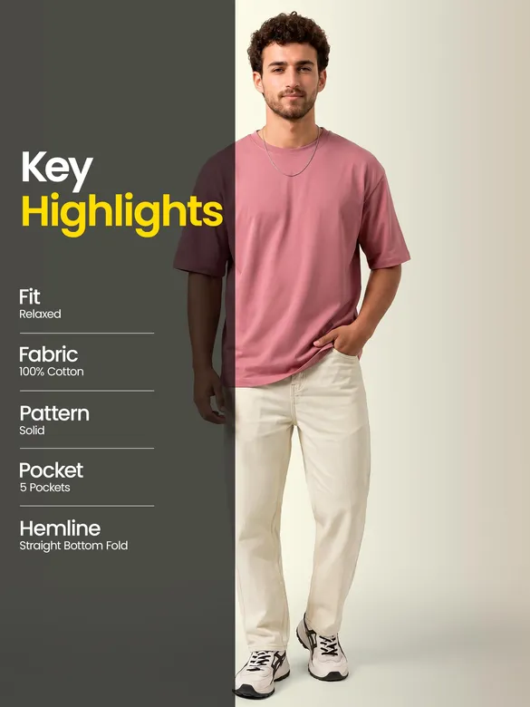 Off White Relaxed Fit Pants