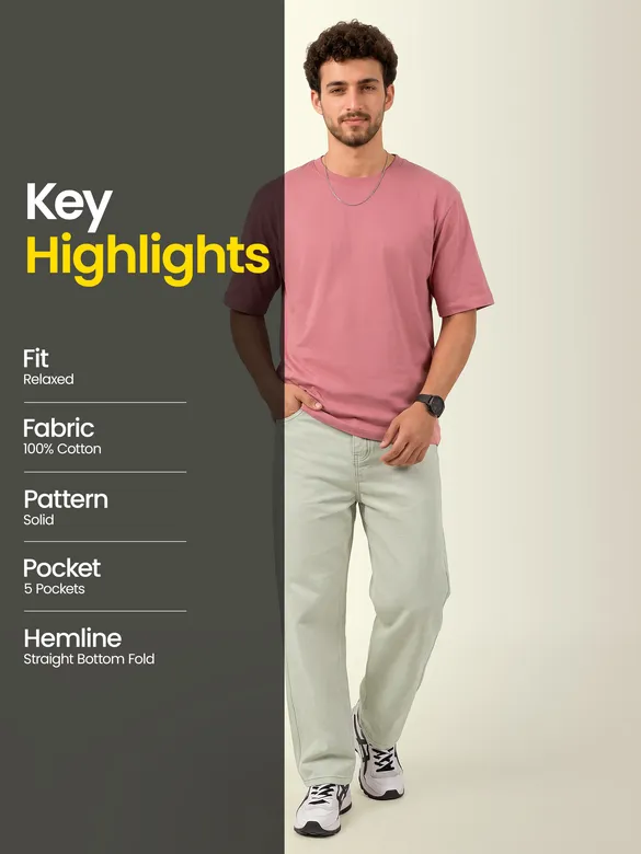 Sage Green Relaxed Fit Pants