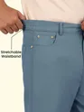 Slate Blue Relaxed Fit Pants