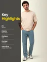 Slate Blue Relaxed Fit Pants
