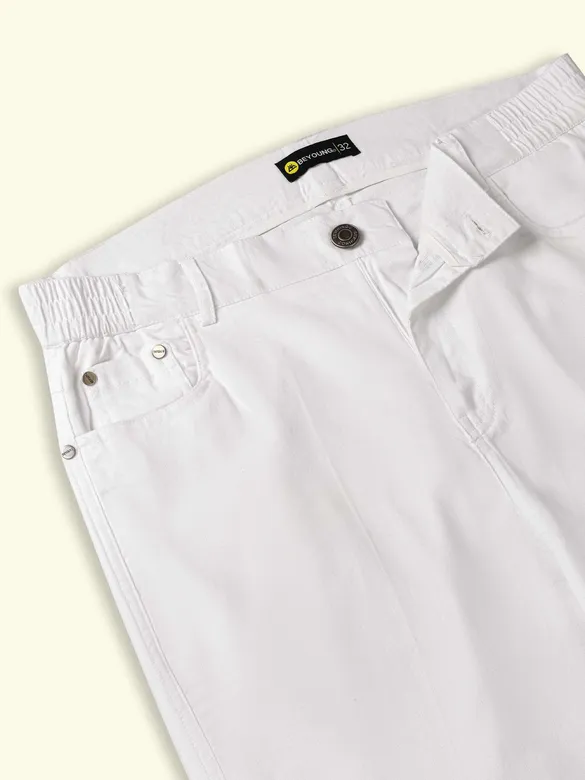 White Relaxed Fit Pants