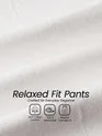 White Relaxed Fit Pants