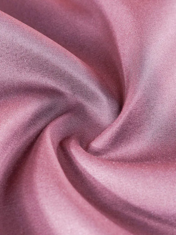 Mauve Double Cuff Satin Shirt