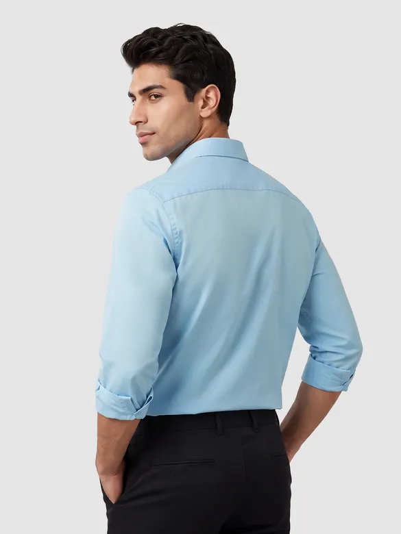 Sky Blue - Plain Cotton Shirts
