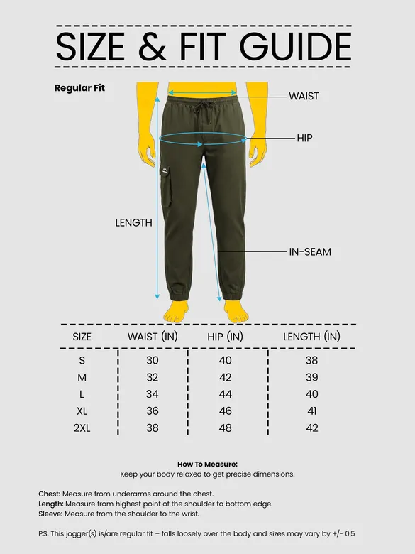 Army Green Cotton Cargo Joggers