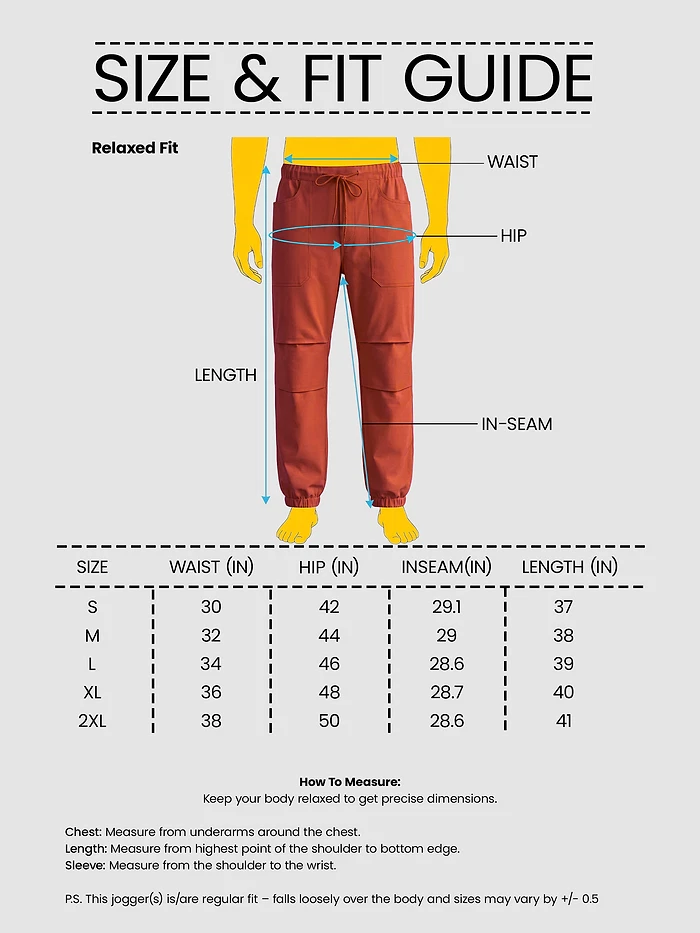 Rust Brown Elasticated Cargo
