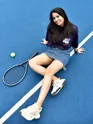 Dark Violet Blooming Puff Printed Oversized T-Shirt for Women