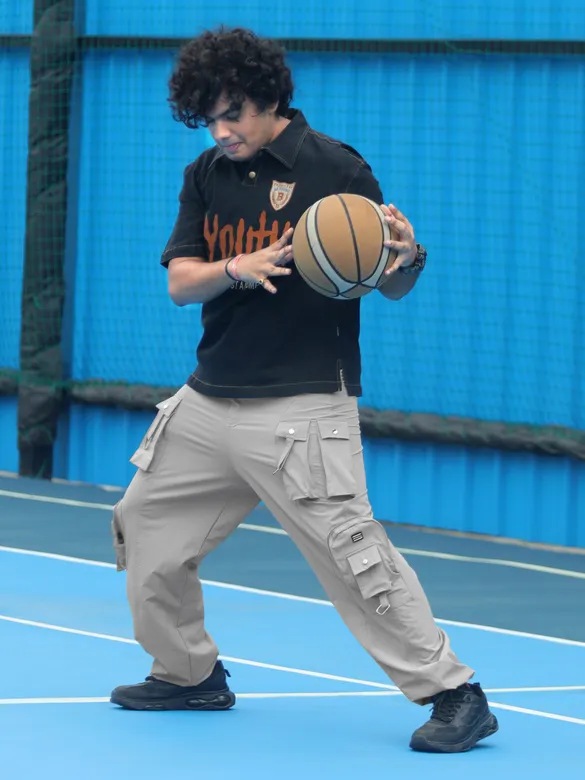 Light Grey 11 Pocket Buckle Cargo Pants