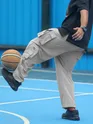 Light Grey 11 Pocket Buckle Cargo Pants