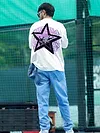 White Star Patch Oversized T-Shirt