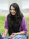 Purple Cut And Sew Polo T-shirt for Women