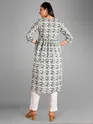 Bold Floral Flared Kurti