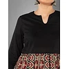 Red-Black Tribal Printed Short Kurti