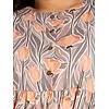 Rose Printed Flare Kurti With Peach Pant