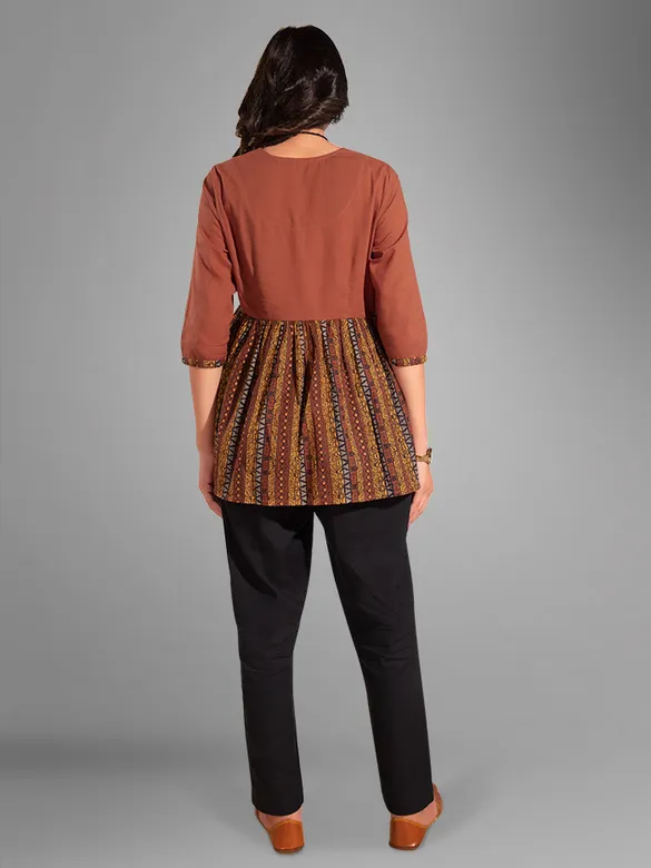 Tribal Print Short Flare Kurti