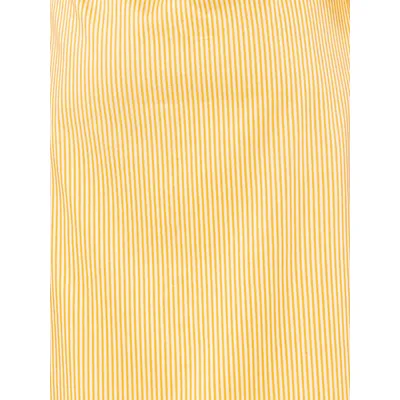 Yellow Striped Slit Shirt Kurti With Black Pant