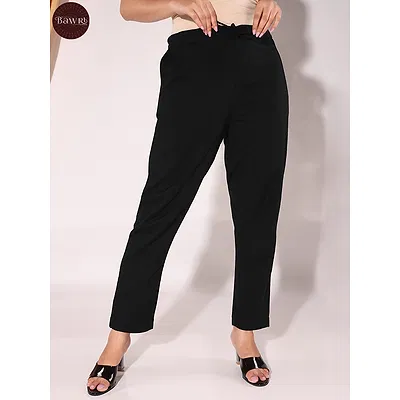 Monochrome Slit Shirt Kurti With Black Pant