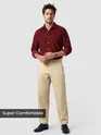 Beige Japanese Fit Pants