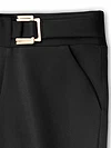 Black Belted Skin Tight Women Jeggings