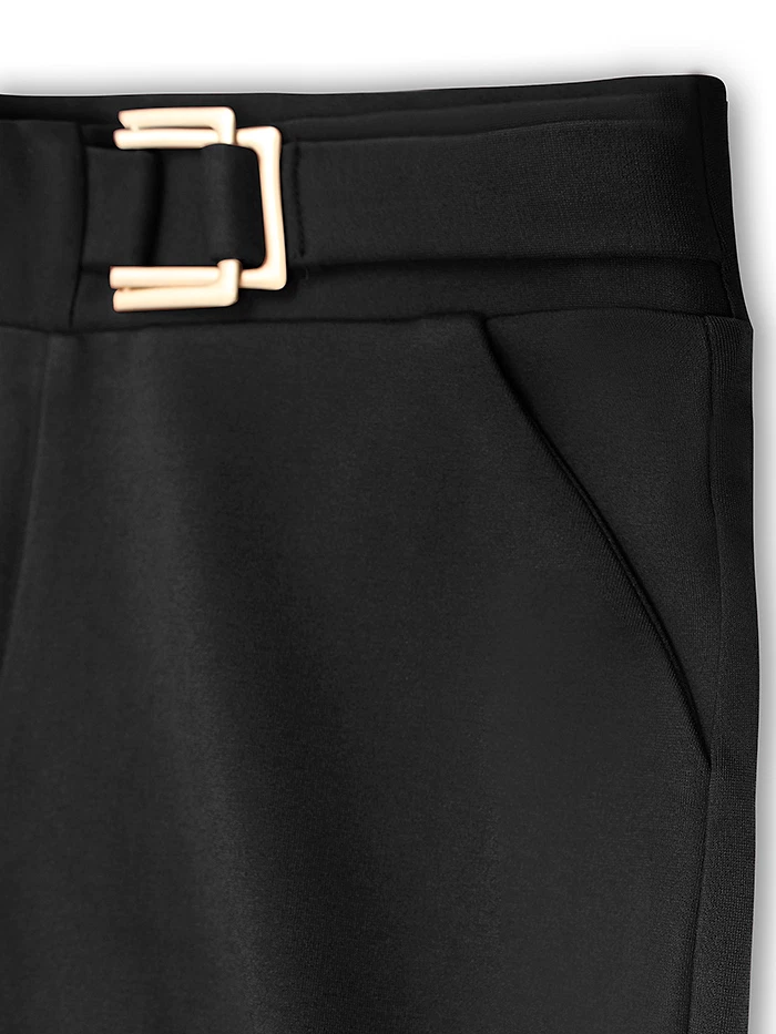 Black Belted Skin Tight Women Jeggings