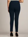 Blue Belted Skin Fit Women Jeggings