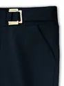 Blue Belted Skin Fit Women Jeggings
