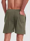 Plain Army Green Mens Boxer