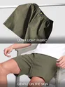 Plain Army Green Mens Boxer