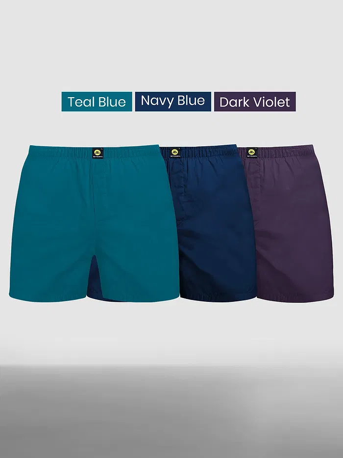 Pick Any 2- Plain Mens Boxers Combo