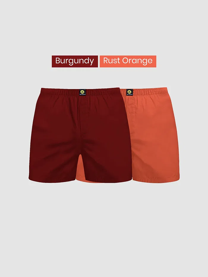 Pick Any 2- Plain Mens Boxers Combo