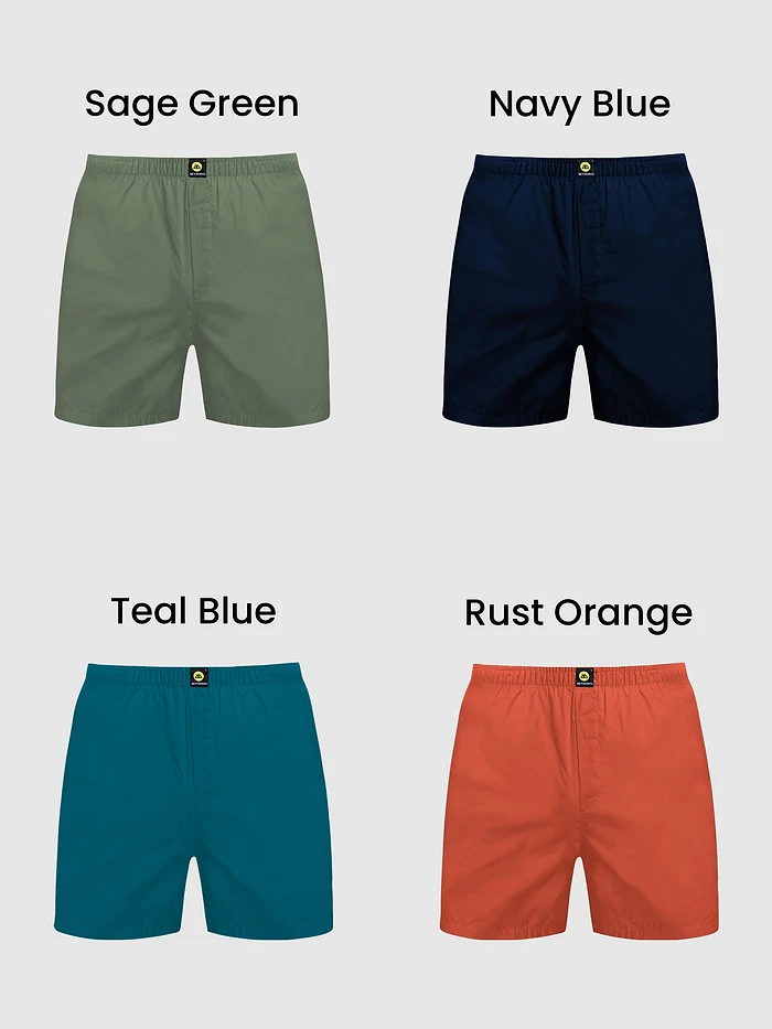 Pack Of 4 - Breezy-Summer Boxers