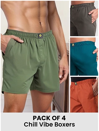 Pack Of 4 - Chill Vibe Boxers