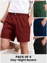 Pack Of 4- Beyoung Day-Night Boxers 