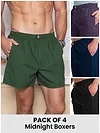 Pack Of 4 - Midnight Boxers