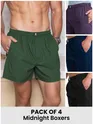 Pack Of 4 - Midnight Boxers