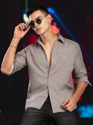 Light Grey Crushed Shirt