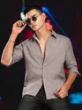 Light Grey Crushed Shirt