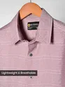 Mauve Textured Check Shirt