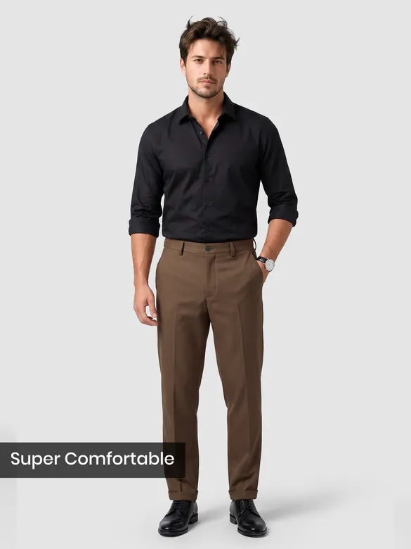 Brown Japanese Fit Pants