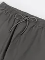 Metal Grey Cotton Cargo Joggers