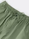 Sage Green Cotton Cargo Joggers