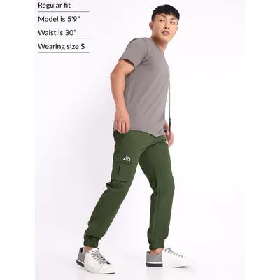 Army Green Cargo Mens Jogger Pants