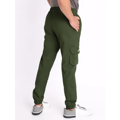 Army Green Cargo Mens Jogger Pants