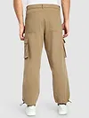 Beige Statement Cargo Pants
