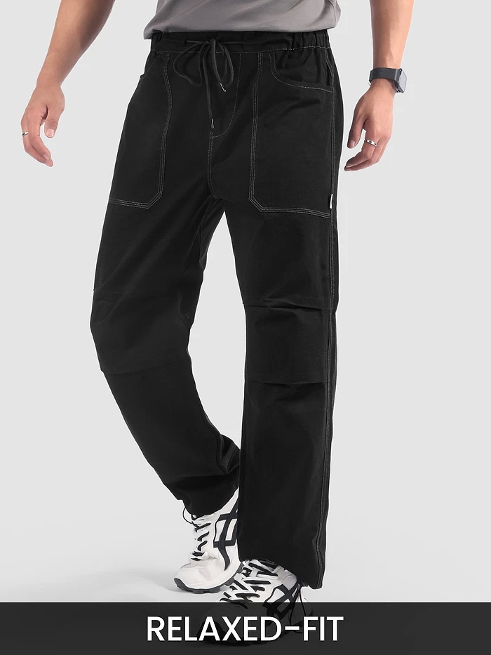 Black Elasticated Cargo