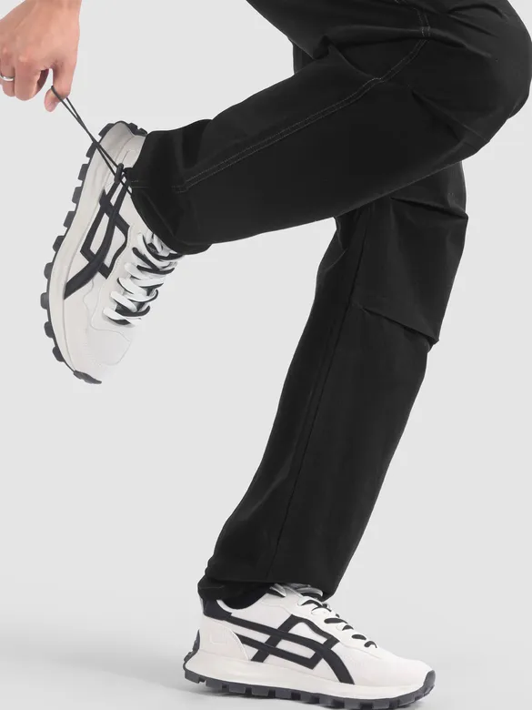 Black Elasticated Cargo