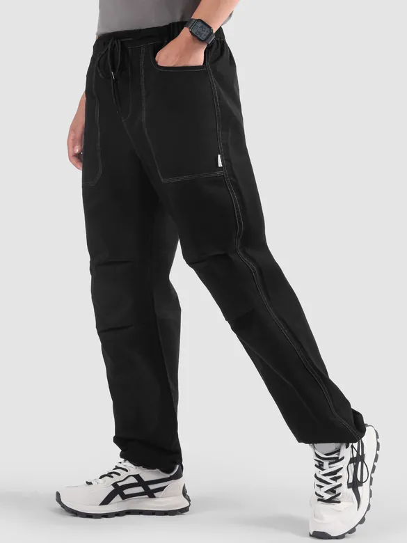 Black Elasticated Cargo