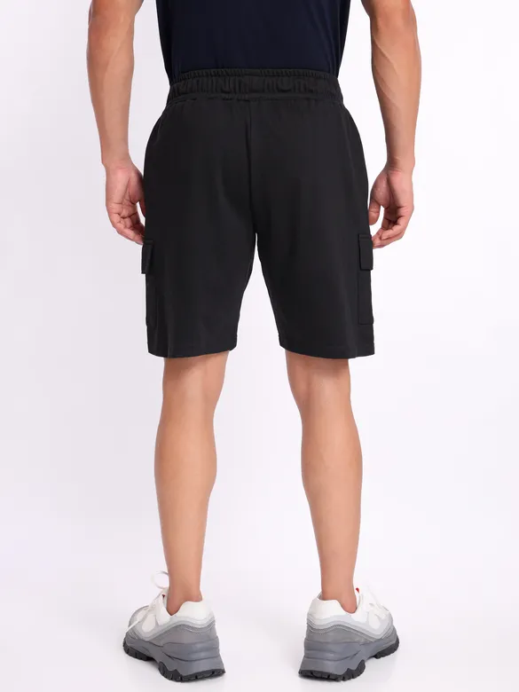 Black Knitted Shorts for Men