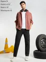 Black Solid Cargo Pants for Men