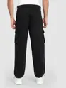 Black Statement Cargo Pants